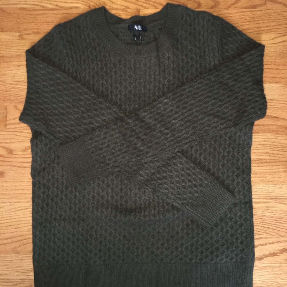 PAIGE army green sweater